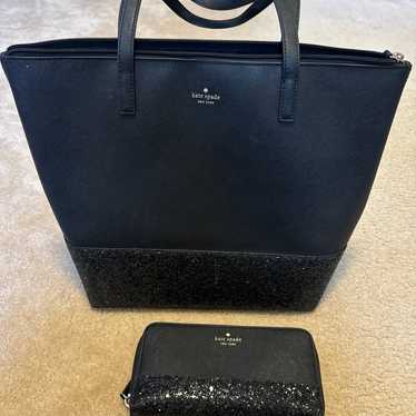 Kate spade black glitter