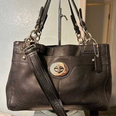 Coach F16531 Penelope Leather Carryall Black