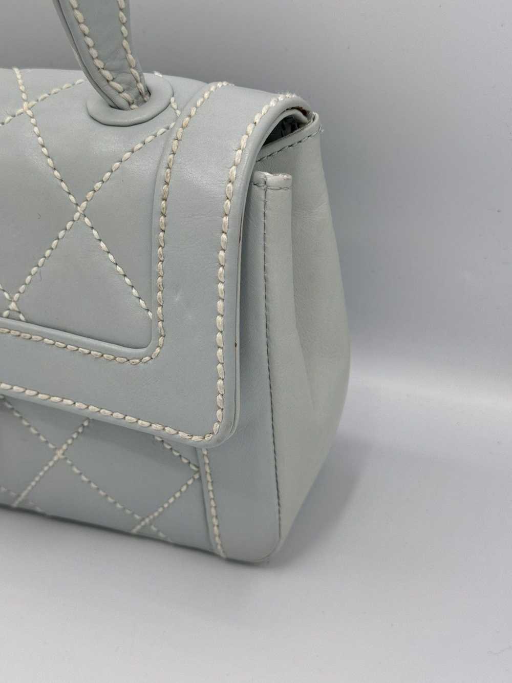 Chanel CHANEL Wild Stitch Matelasse HandBag Lambs… - image 3