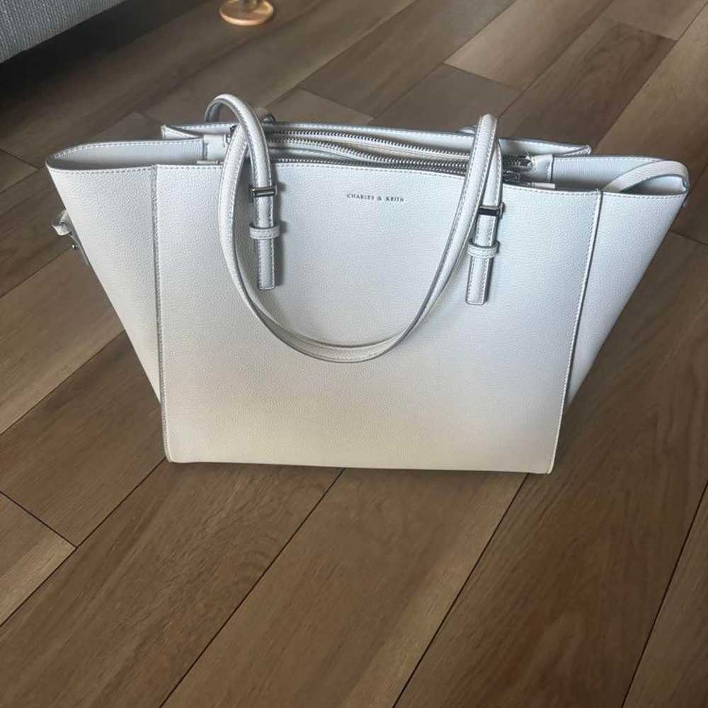 CHARLES & KEITH Gray Tote Bag - image 1