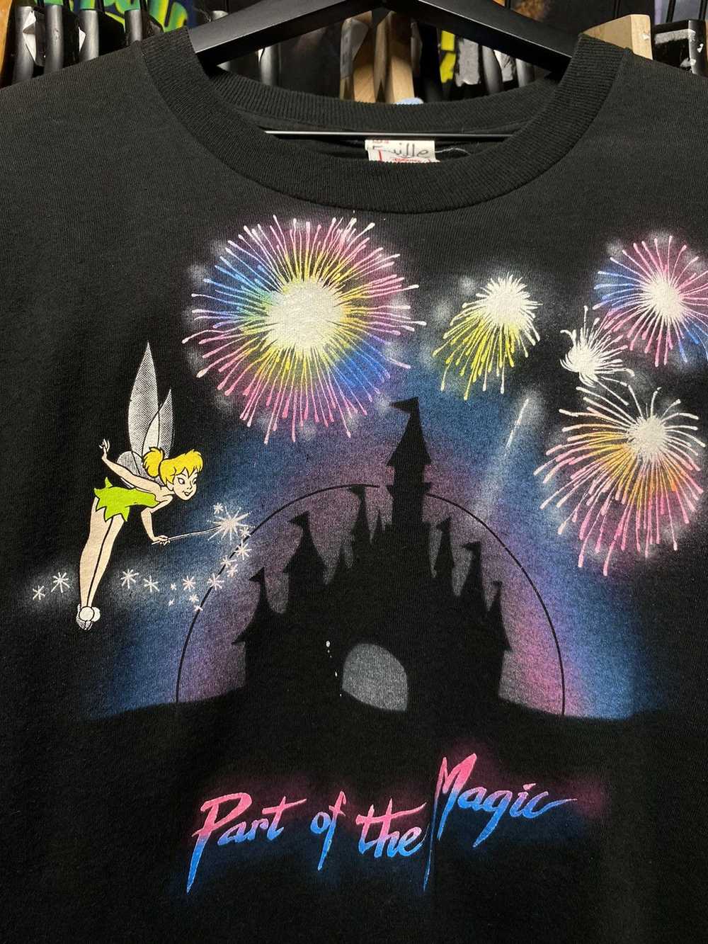 Vintage 90’s Vintage Tinkerbell Disney Rare Tee S… - image 4