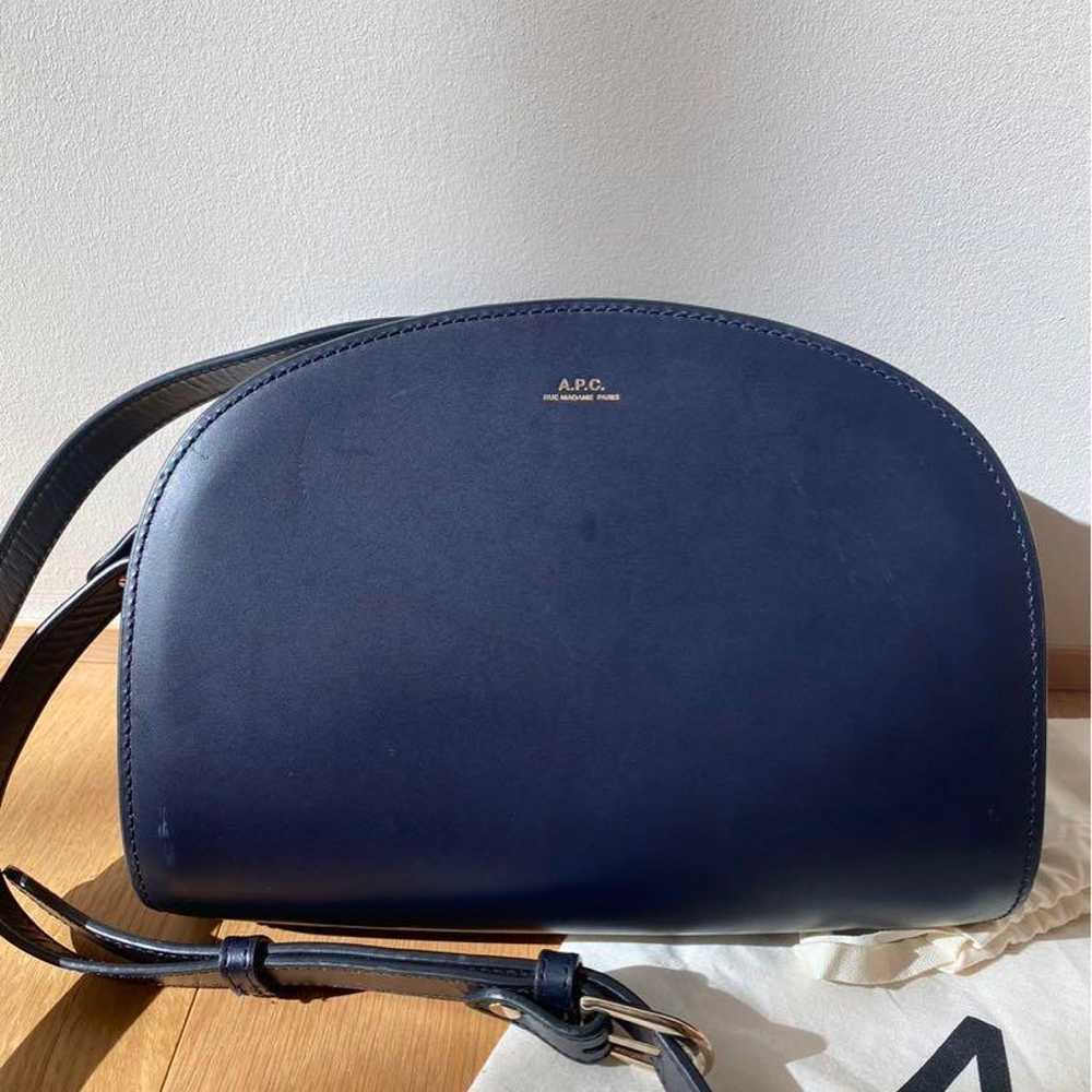 A.P.C. Navy Leather Shoulder Bag - image 2