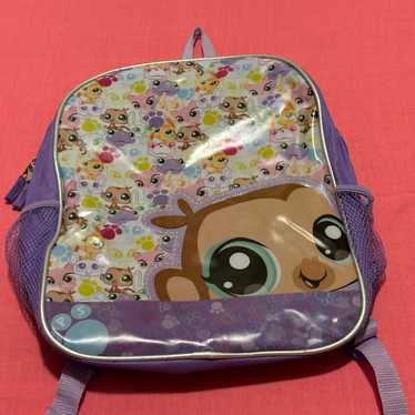 2011 Hasbro Littlest Pet Shop Purple Monkey Backp… - image 1