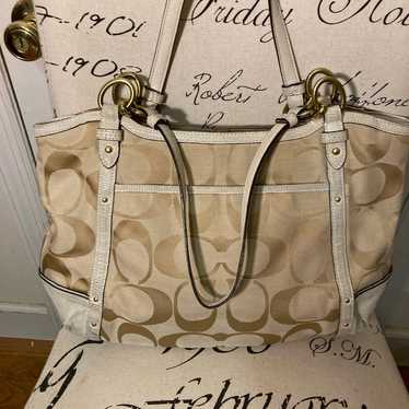 Coach F20801  tote signature bag