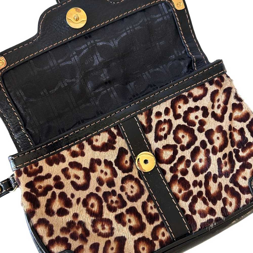 Rafe New York Leopard Print Black Tan Calf Hair L… - image 6