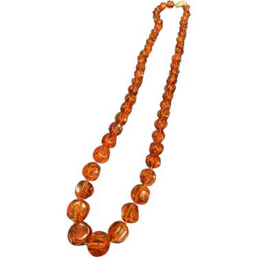 Beautiful Carved Amber Beads