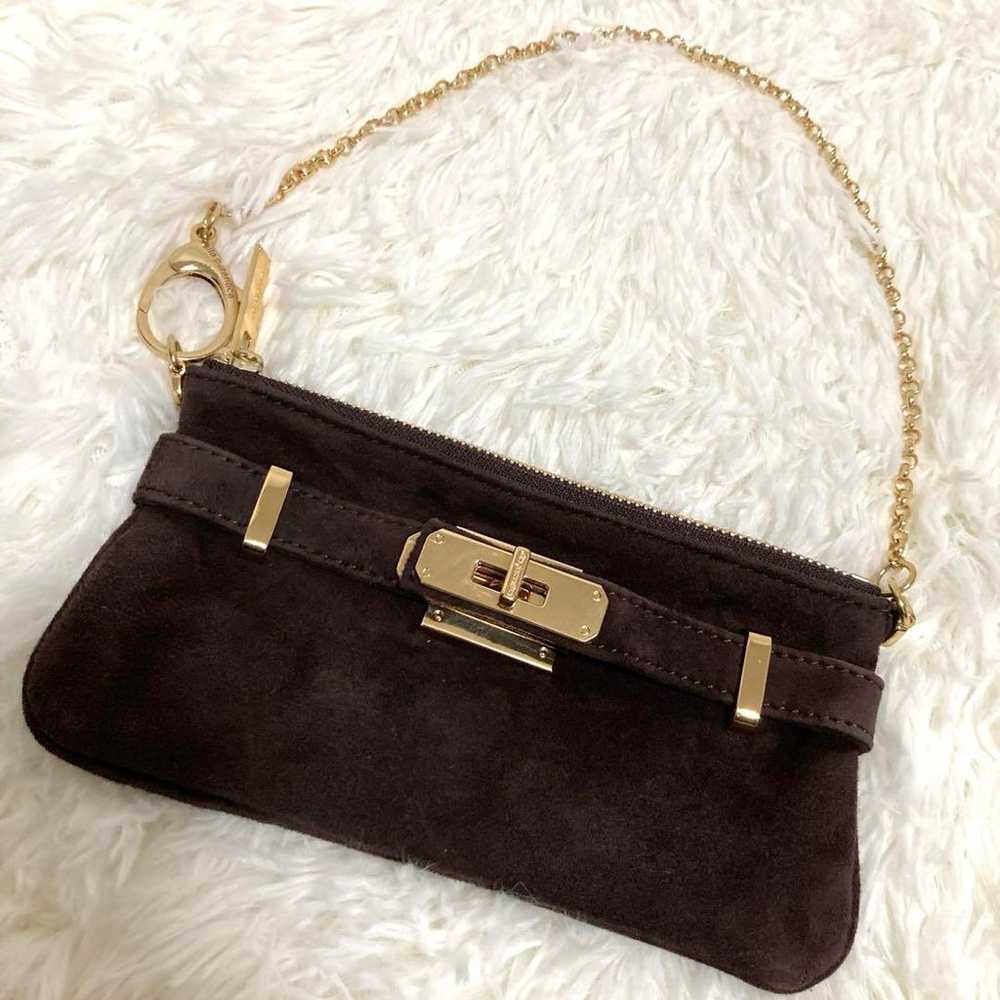 SITA PARANTICA Nubuck Chain Clutch Brown - image 3