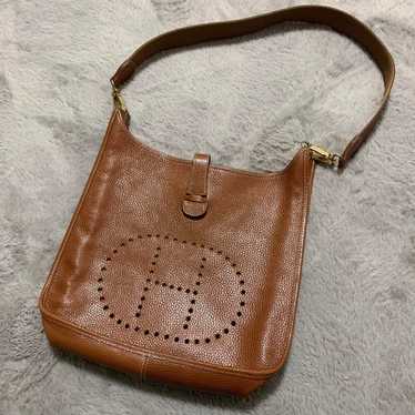 Shoulder Bag One Shoulder Camel Punching Logo