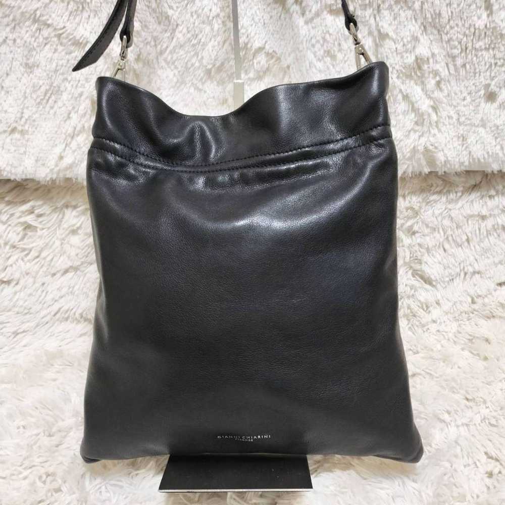 Gianni Chiarini Leather 2-Way One Shoulder Bag Bl… - image 2