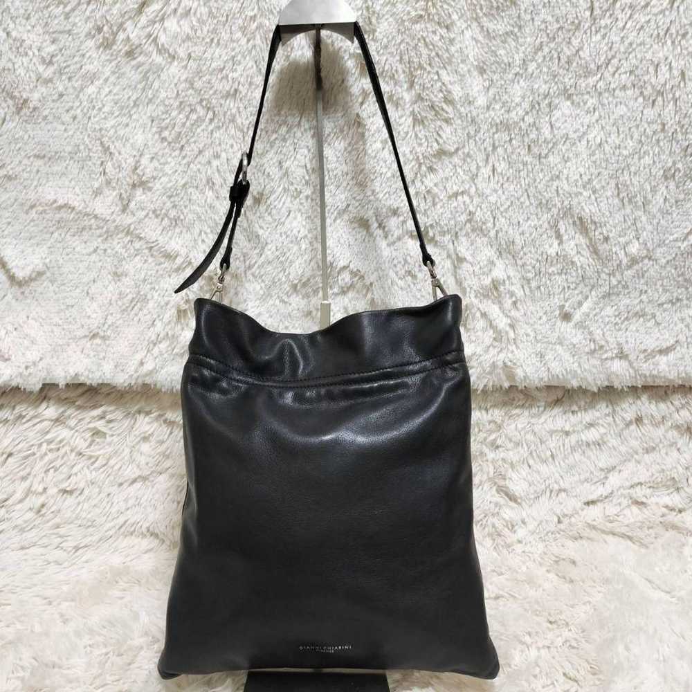 Gianni Chiarini Leather 2-Way One Shoulder Bag Bl… - image 3