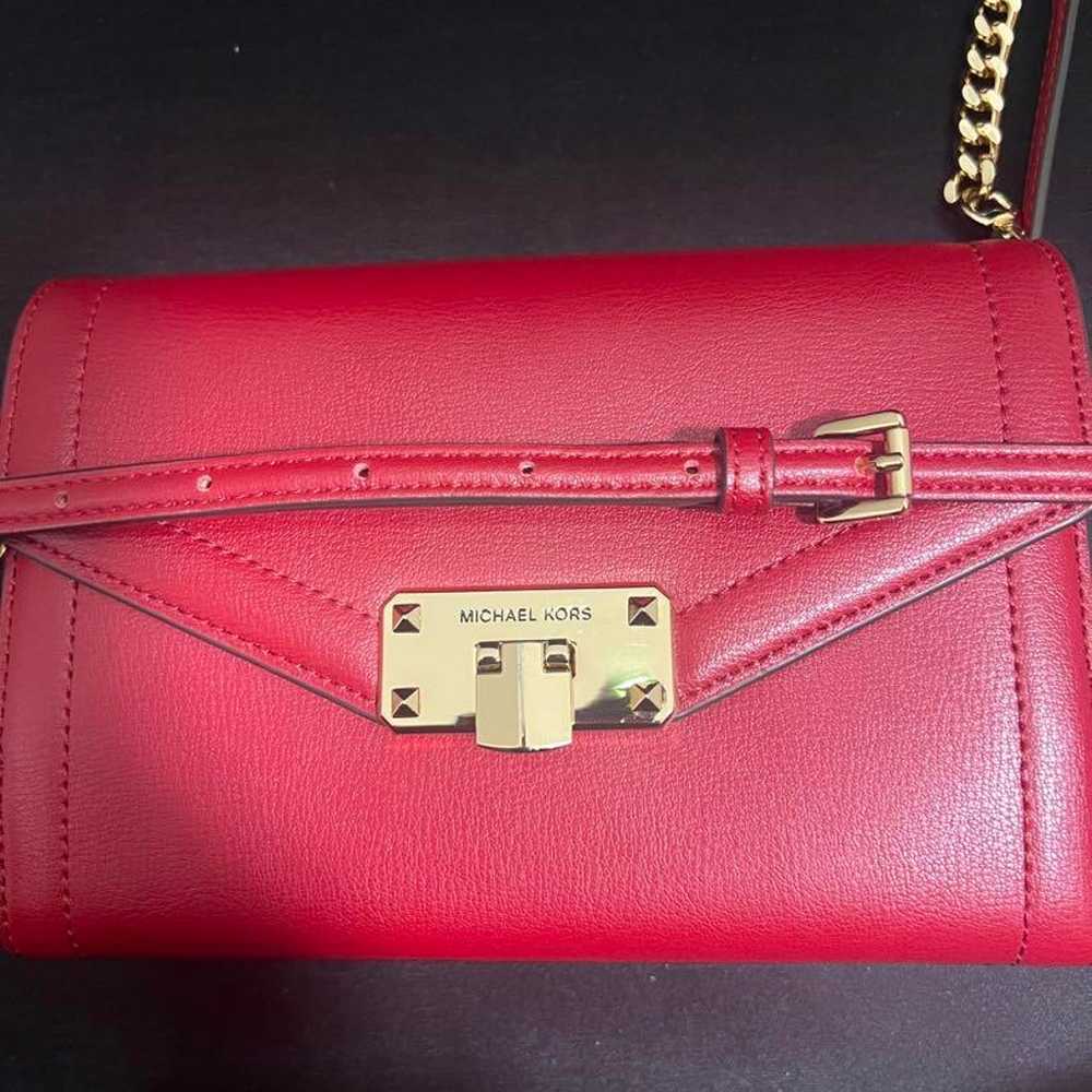 MICHAEL KORS shoulder bag in red color, used. - image 12