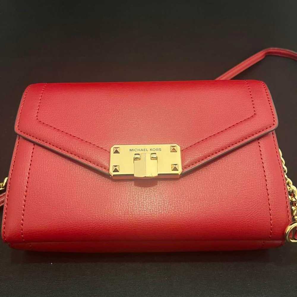 MICHAEL KORS shoulder bag in red color, used. - image 3