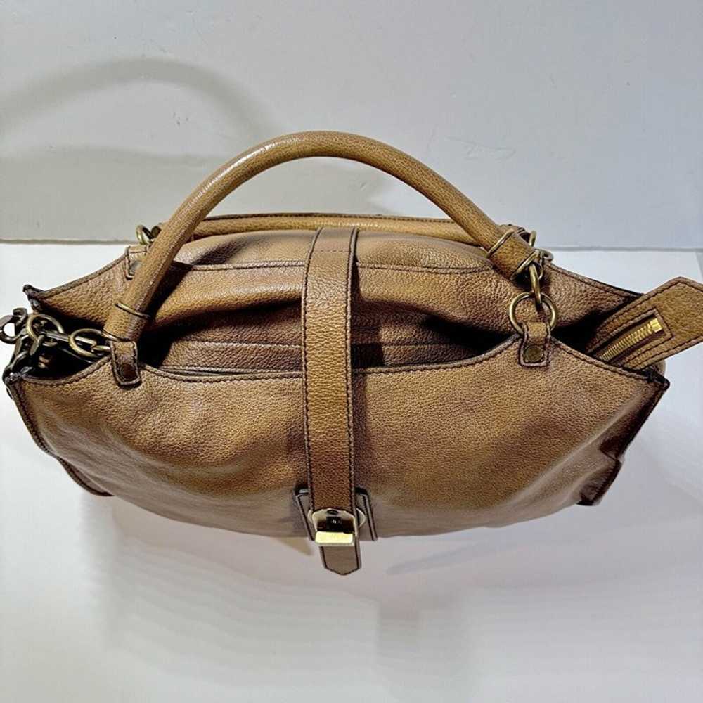 Burberry Vintage Brown Leather Boho  Shoulder Bag… - image 12