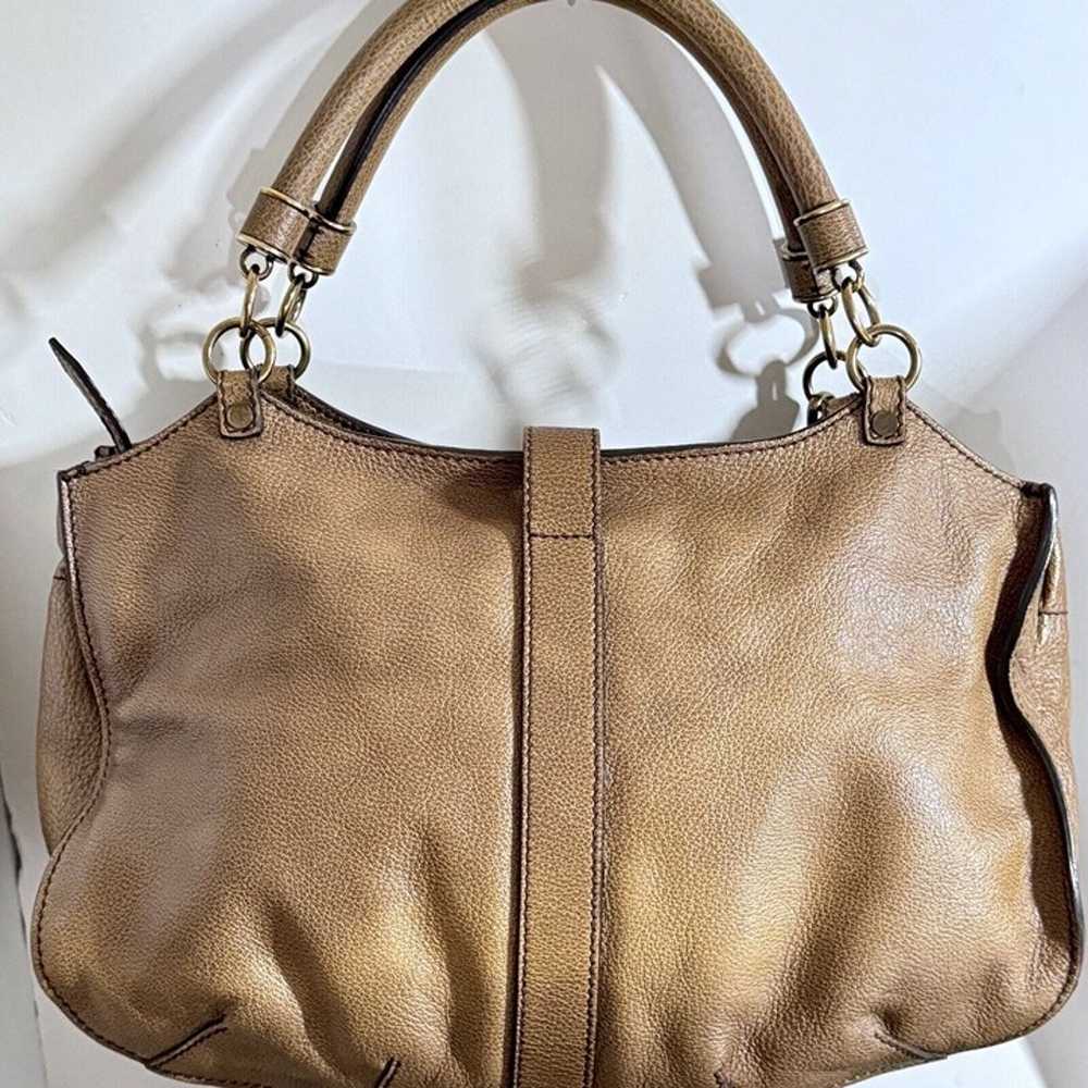 Burberry Vintage Brown Leather Boho  Shoulder Bag… - image 9