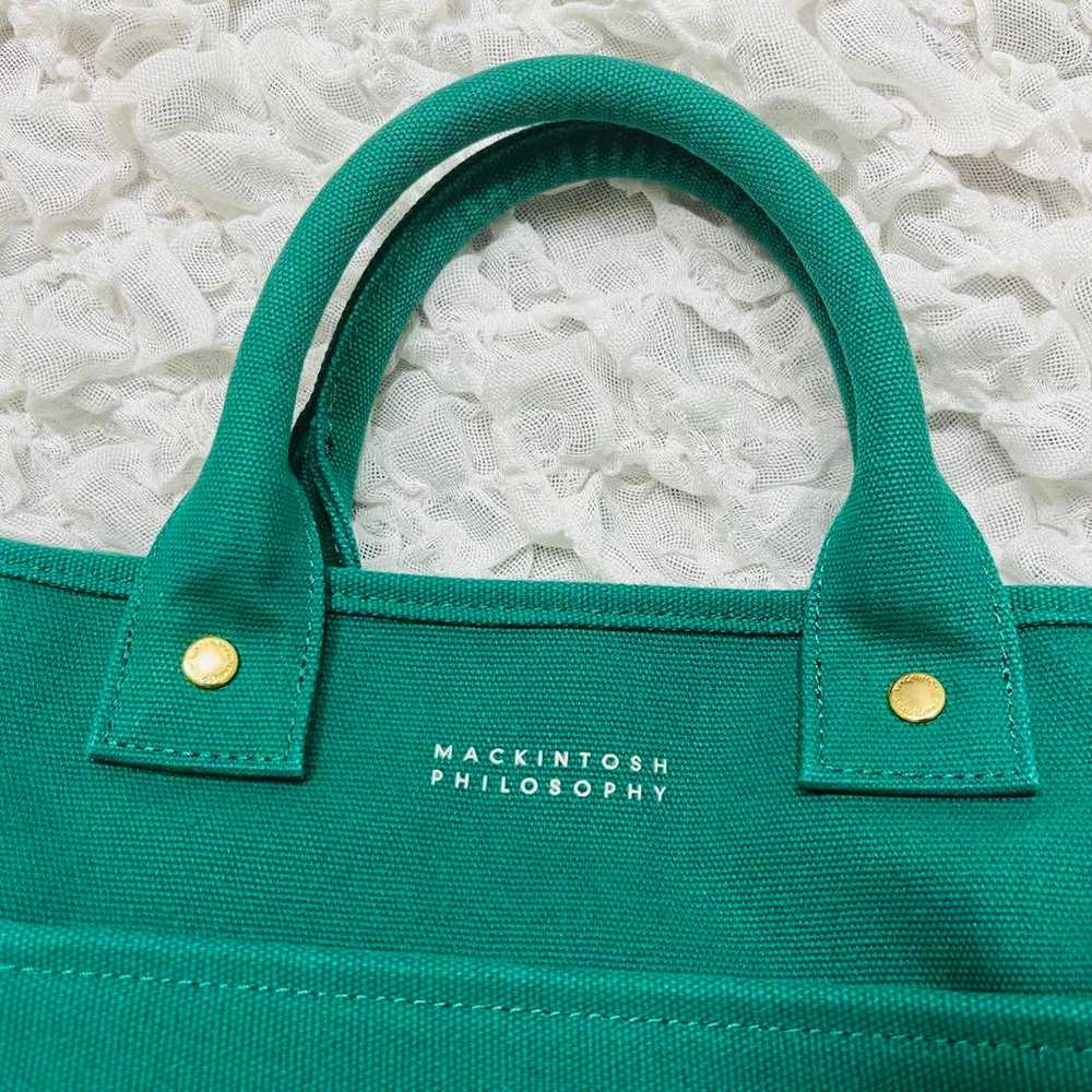 Mackintosh Philosophy Mini Tote Bag Hand Green Ca… - image 3