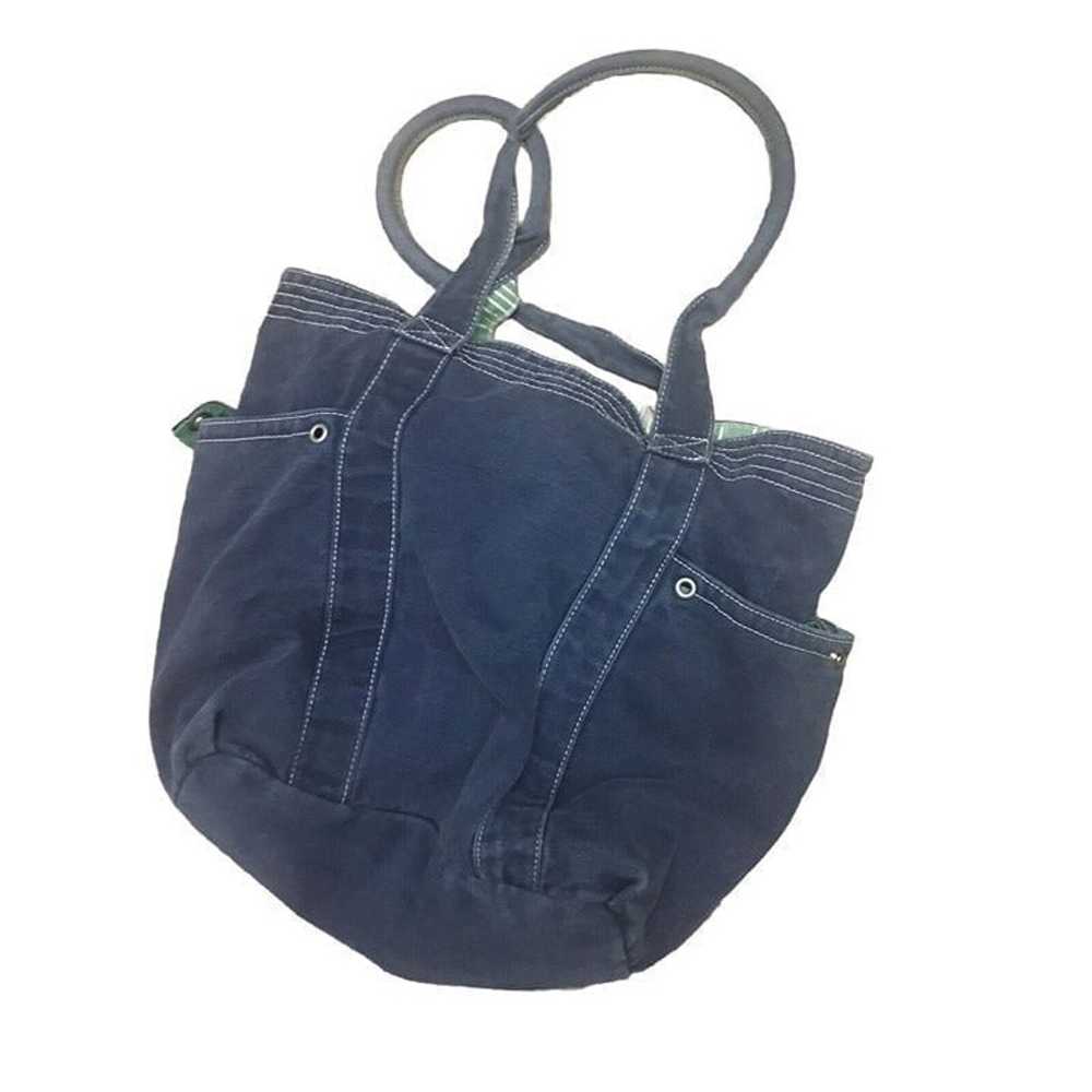 Vintage AEROPOSTALE Navy Blue Canvas Tote/Beach B… - image 2