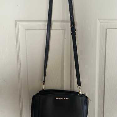 Michael Kors Crossbody Black Leather Purse - image 1