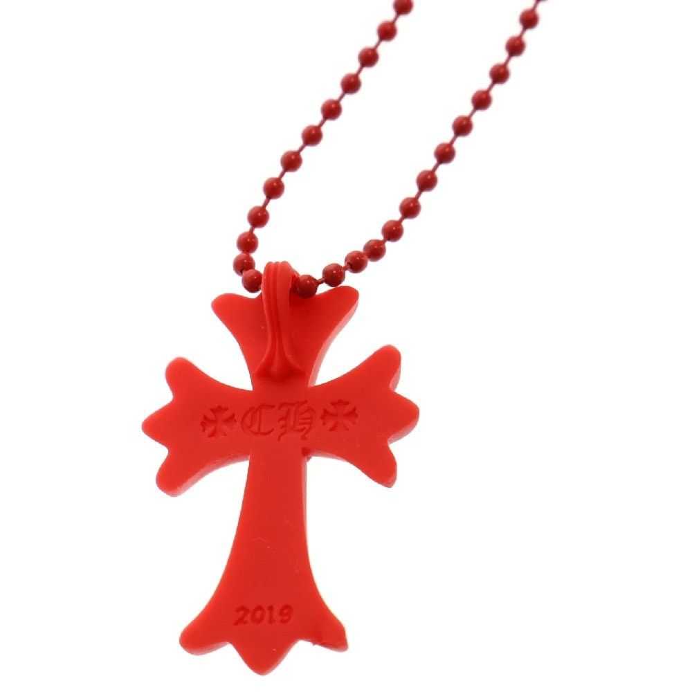 Chrome Hearts Chrome Hearts Red Cross Rubber Neck… - image 3