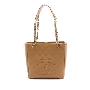 Chanel Petite Shopping Tote leather tote