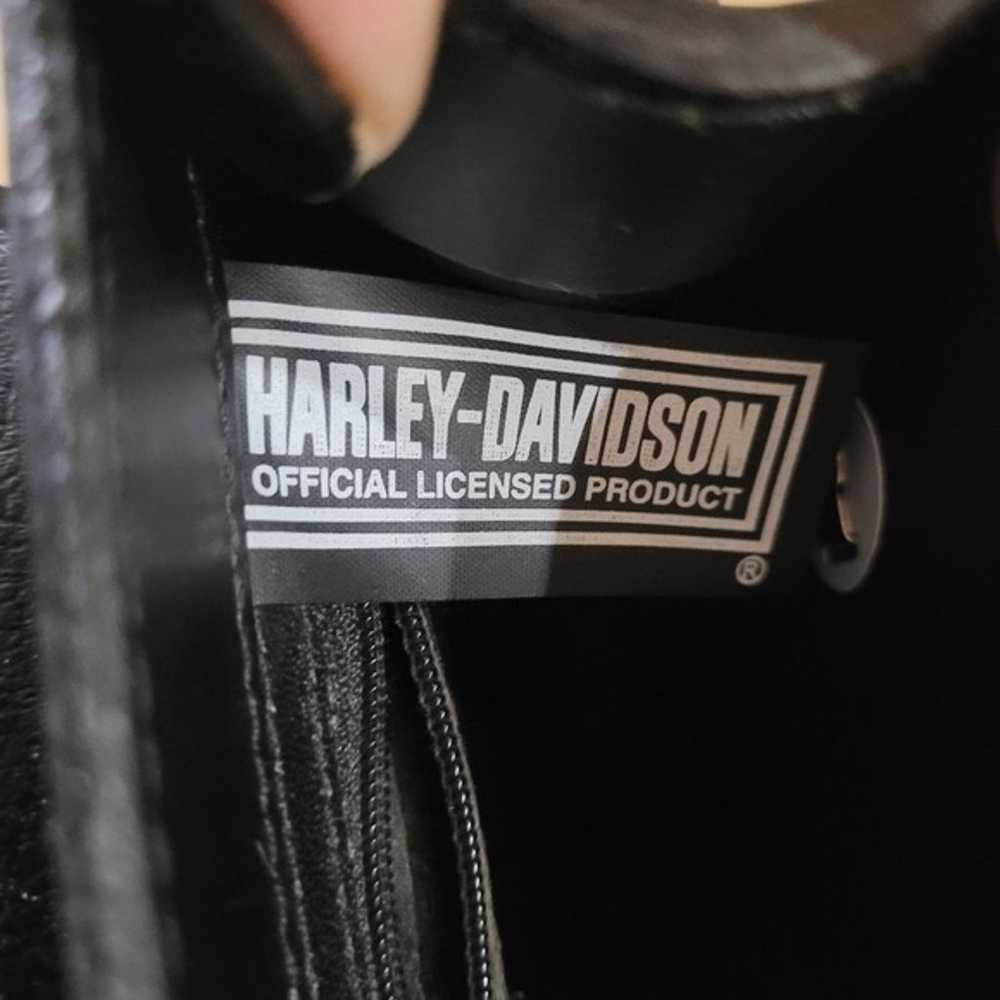 Harley-Davidson Black Leather Backpack - image 7