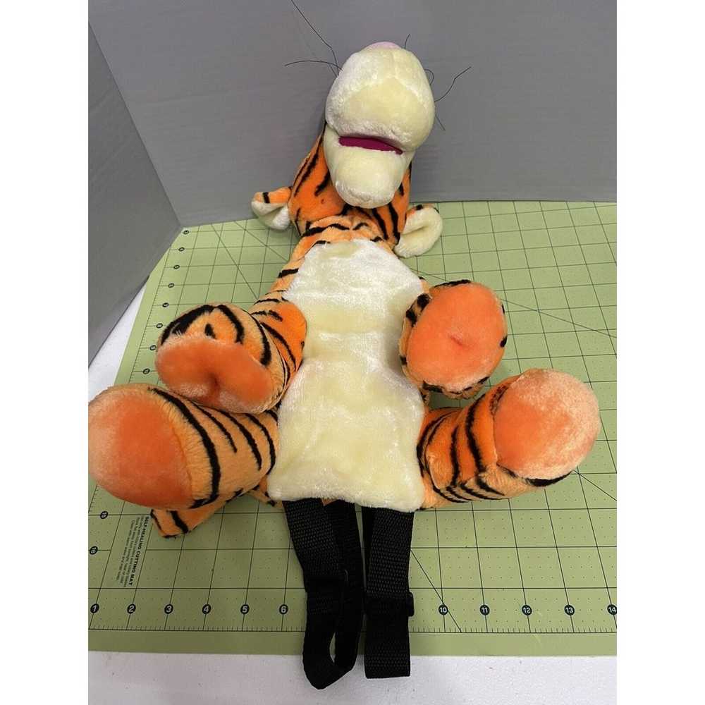 Tigger Plush Backpack -- Disney 16" Small Zipper … - image 8