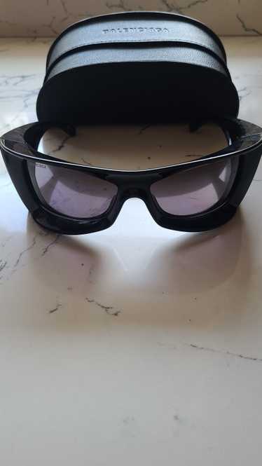 Balenciaga Extreme oversized wrap sunglasses