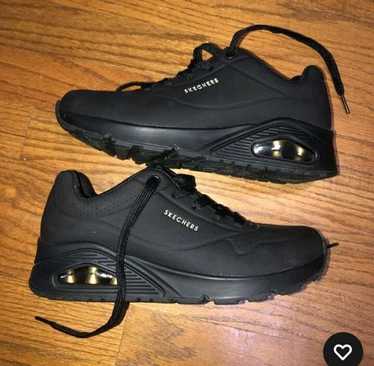 SKECHERS LOS ANGELES ブラック厚底スニーカー SKECHERS LOS ANGELES ブラック厚底スニーカー