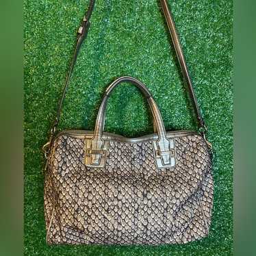 Coach Taylor Python Snake Satchel with shoulder hotsell strap