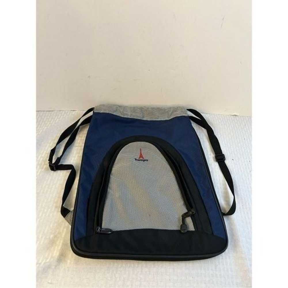 Travel pro backpack tote cinch sak navy 13x17” ex… - image 1