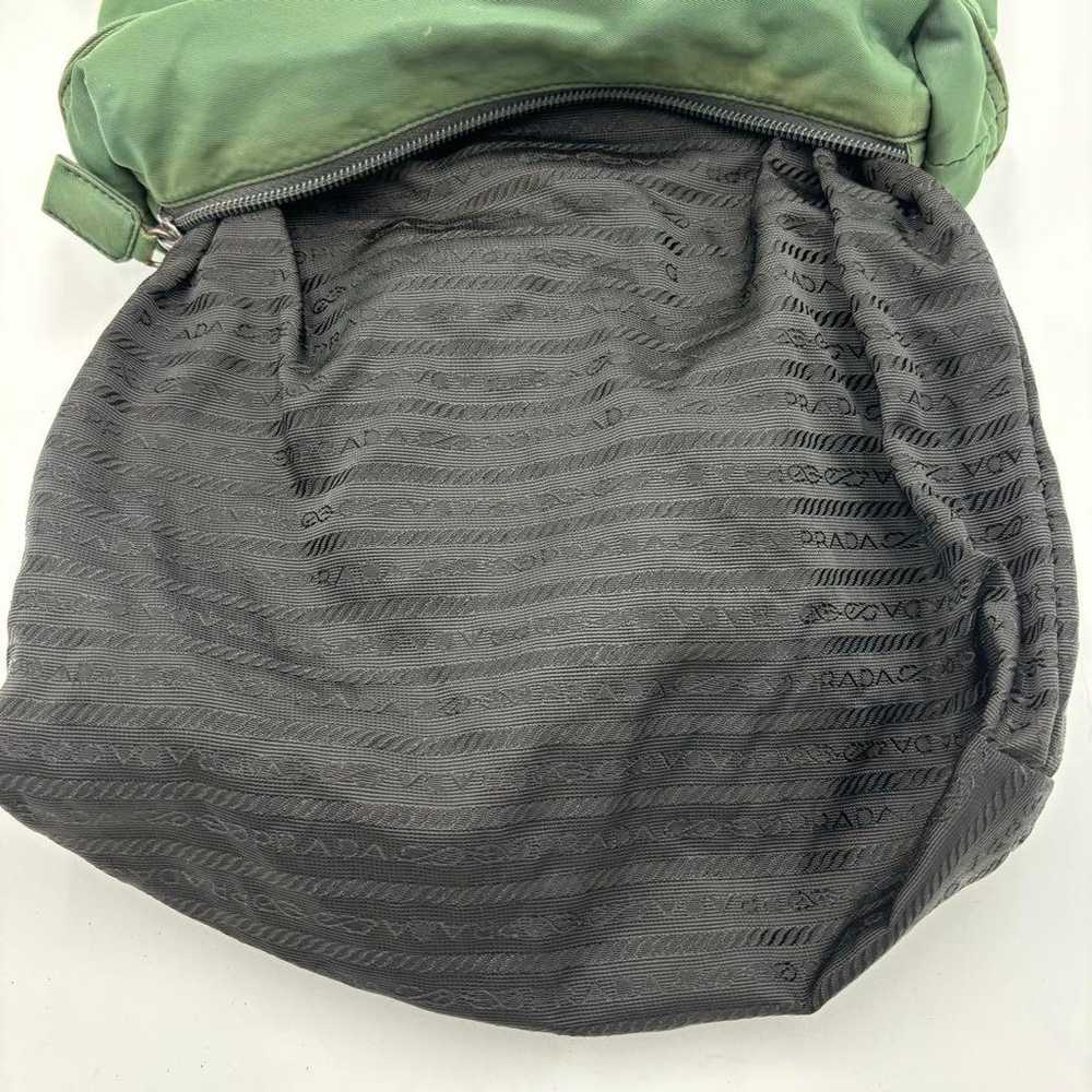 PRADA Tesuto Nylon Tote Bag Hand Bag Green - image 12