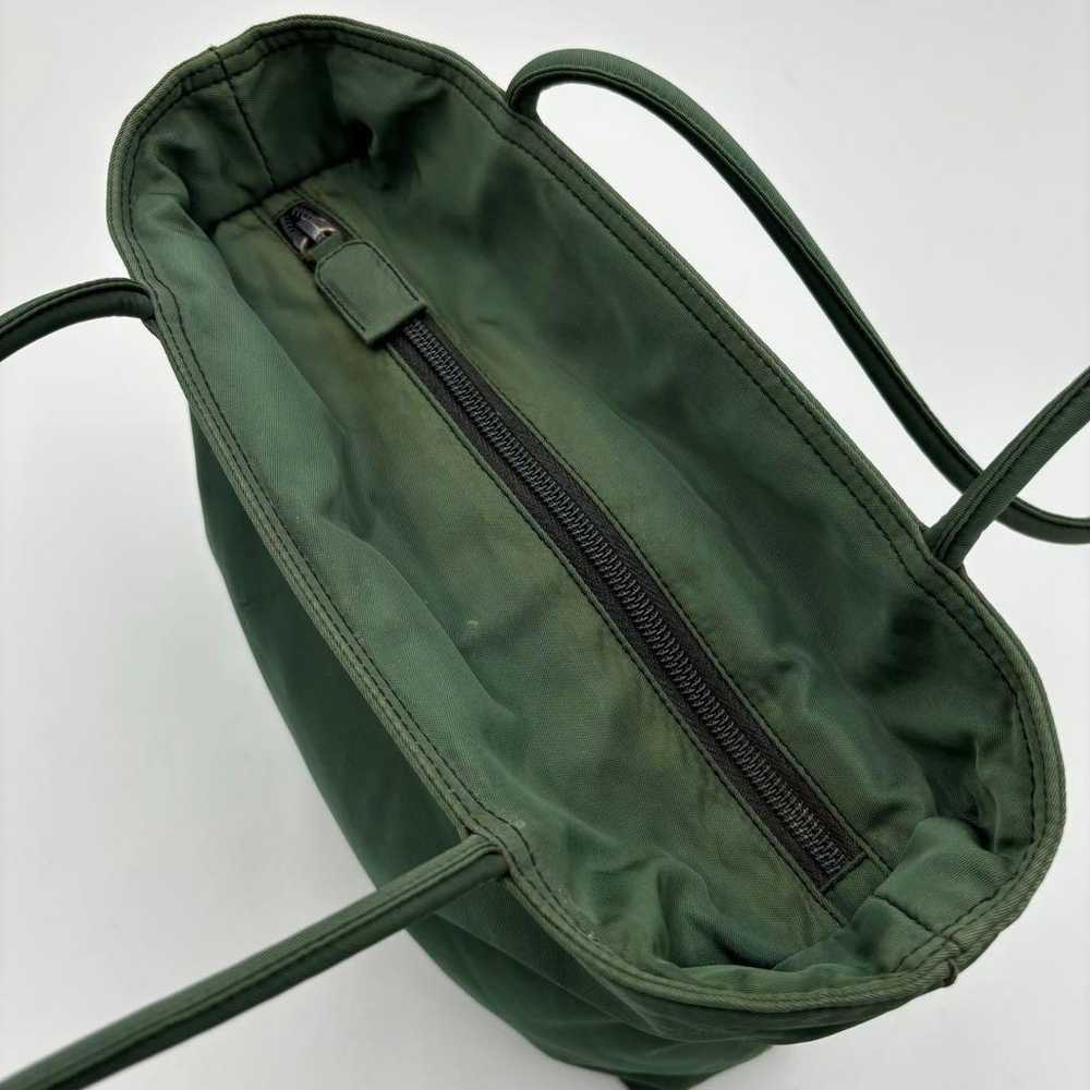 PRADA Tesuto Nylon Tote Bag Hand Bag Green - image 8