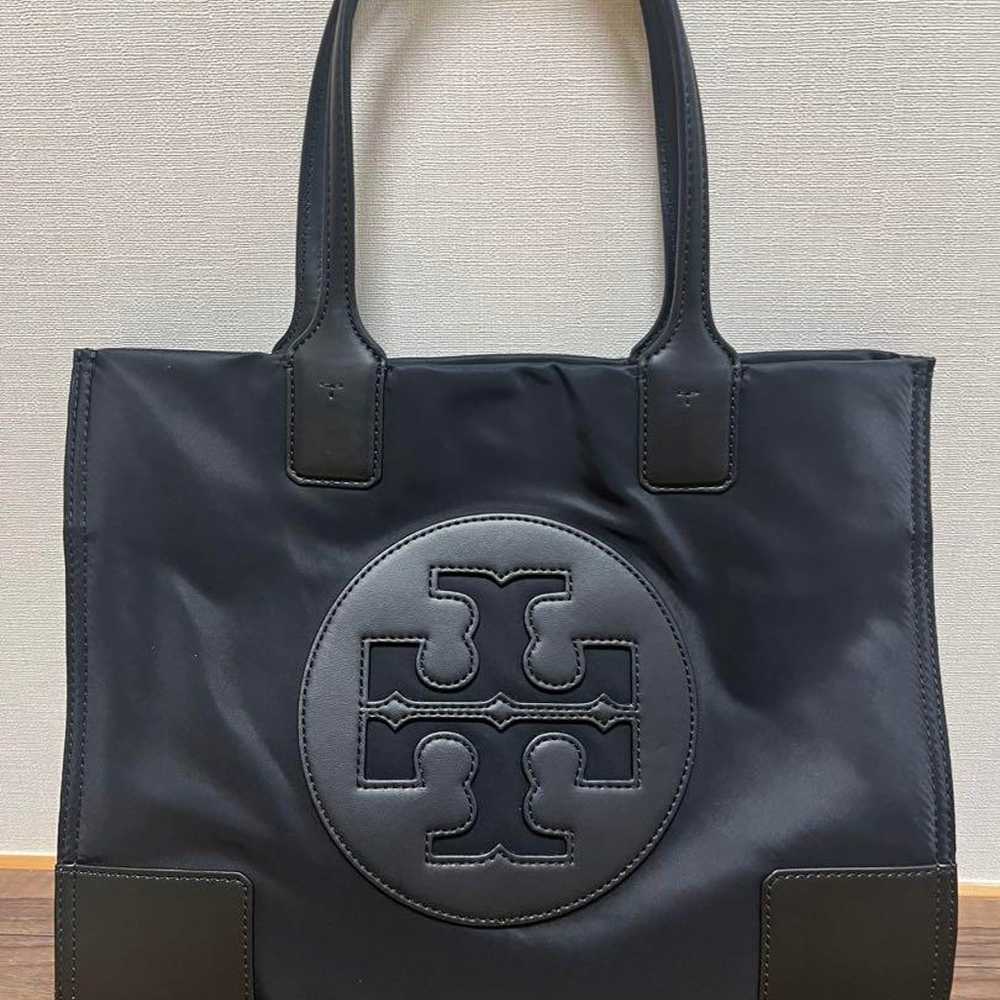 Tory Burch Ella Tote Bag Black Small Size - image 1