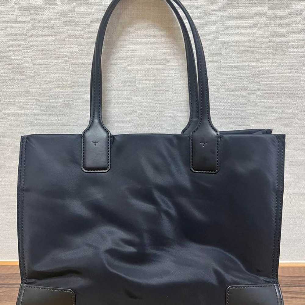 Tory Burch Ella Tote Bag Black Small Size - image 2