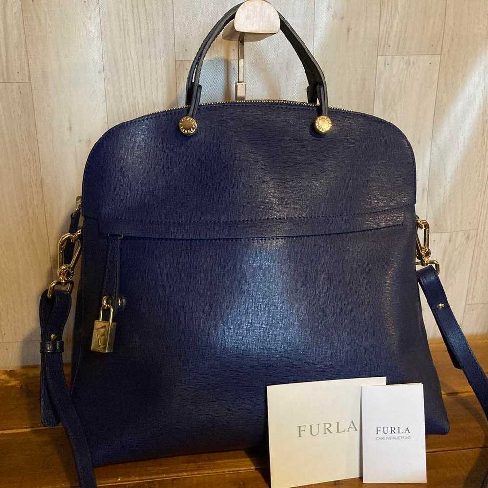 【Excellent Condition】FURLA Piper L 2WAY A4 Storag… - image 1