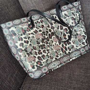 ETRO Shoulder Bag Paisley Leopard PVC