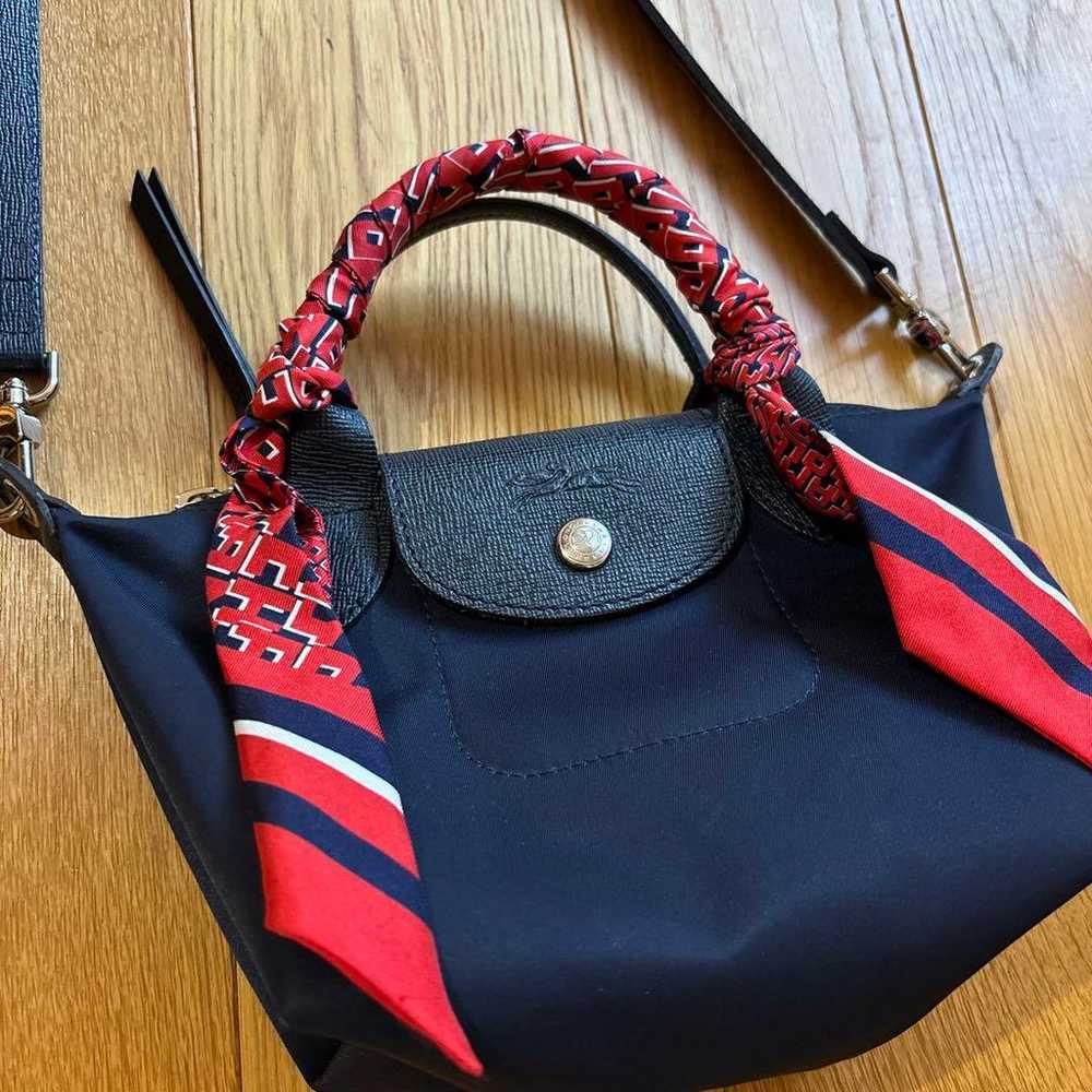 Excellent condition Longchamp navy crossbody bag - image 1