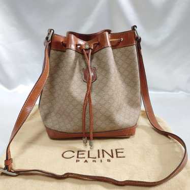 CELINE Macadam Pattern Shoulder Bag Pouch