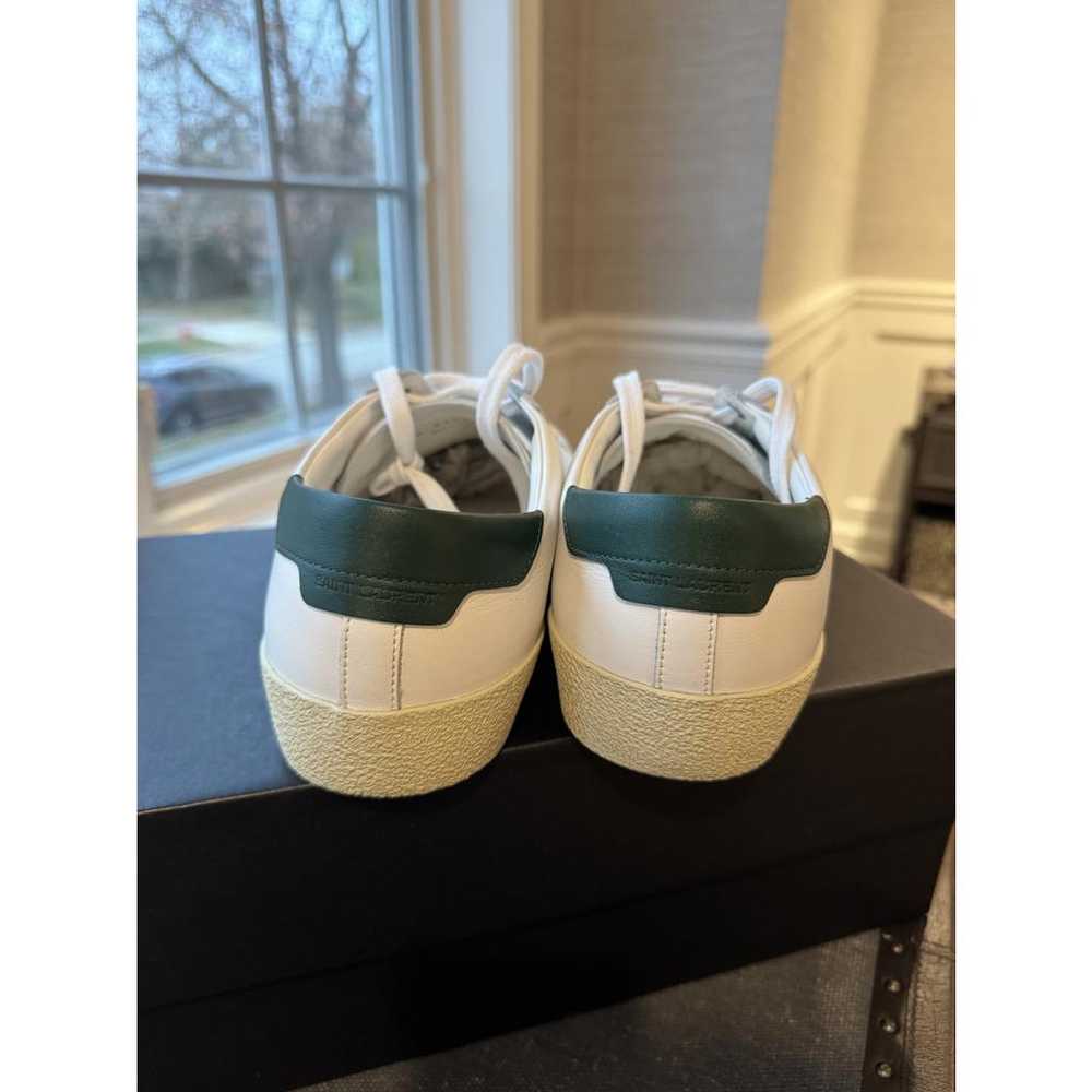 Saint Laurent Court leather low trainers - image 2