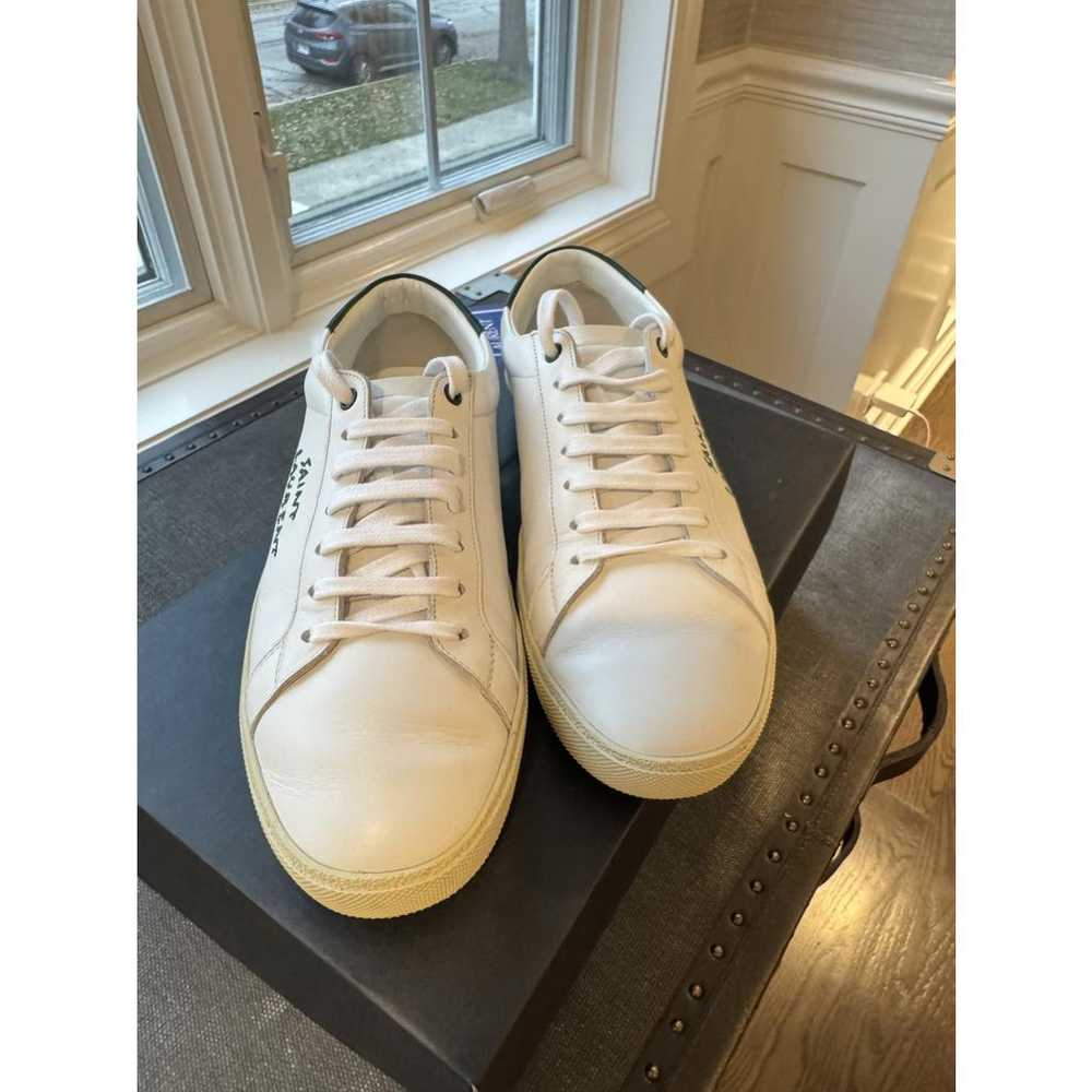 Saint Laurent Court leather low trainers - image 6