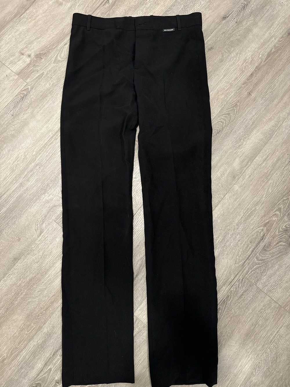 Balenciaga Balenciaga black dress pant - image 1