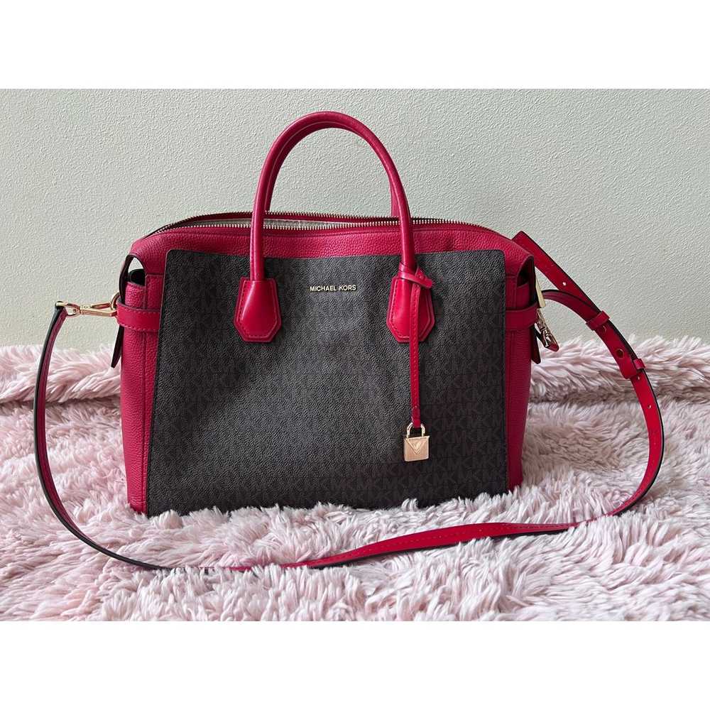 Michael Kors Mercer Belted Large Satchel Red Cros… - image 1