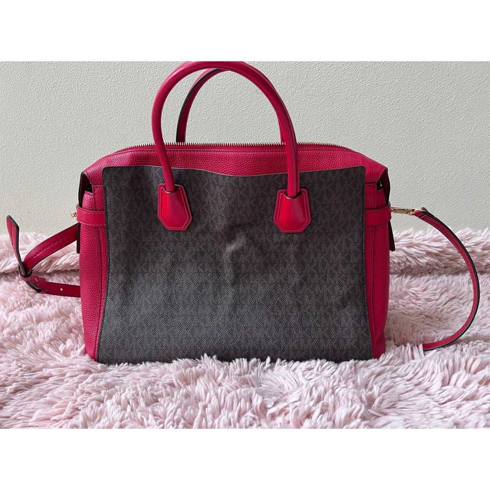 Michael Kors Mercer Belted Large Satchel Red Cros… - image 3