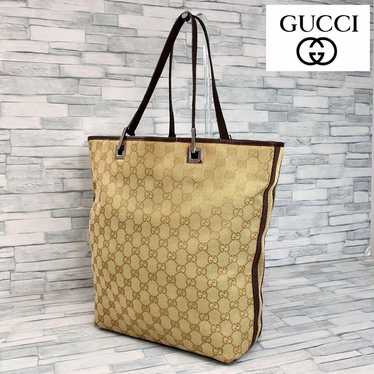 75 GUCCI Tote Bag Handbag GG Pattern GG Canvas