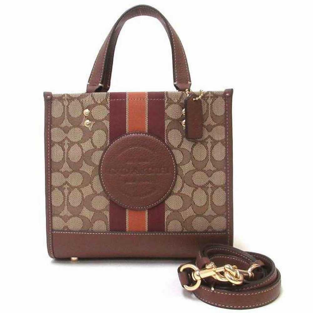 Coach Bag Brown Canvas/Leather - image 1