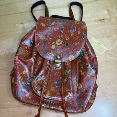 Patricia Nash tan Prairie Rose backpack - image 1