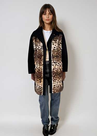 Giulana Tesa Black and Fur Coat