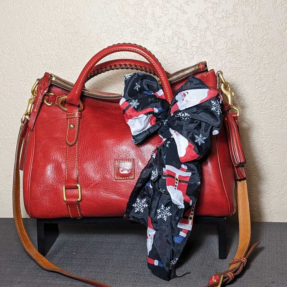 Dooney & Bourke, Red florentine leather - image 1