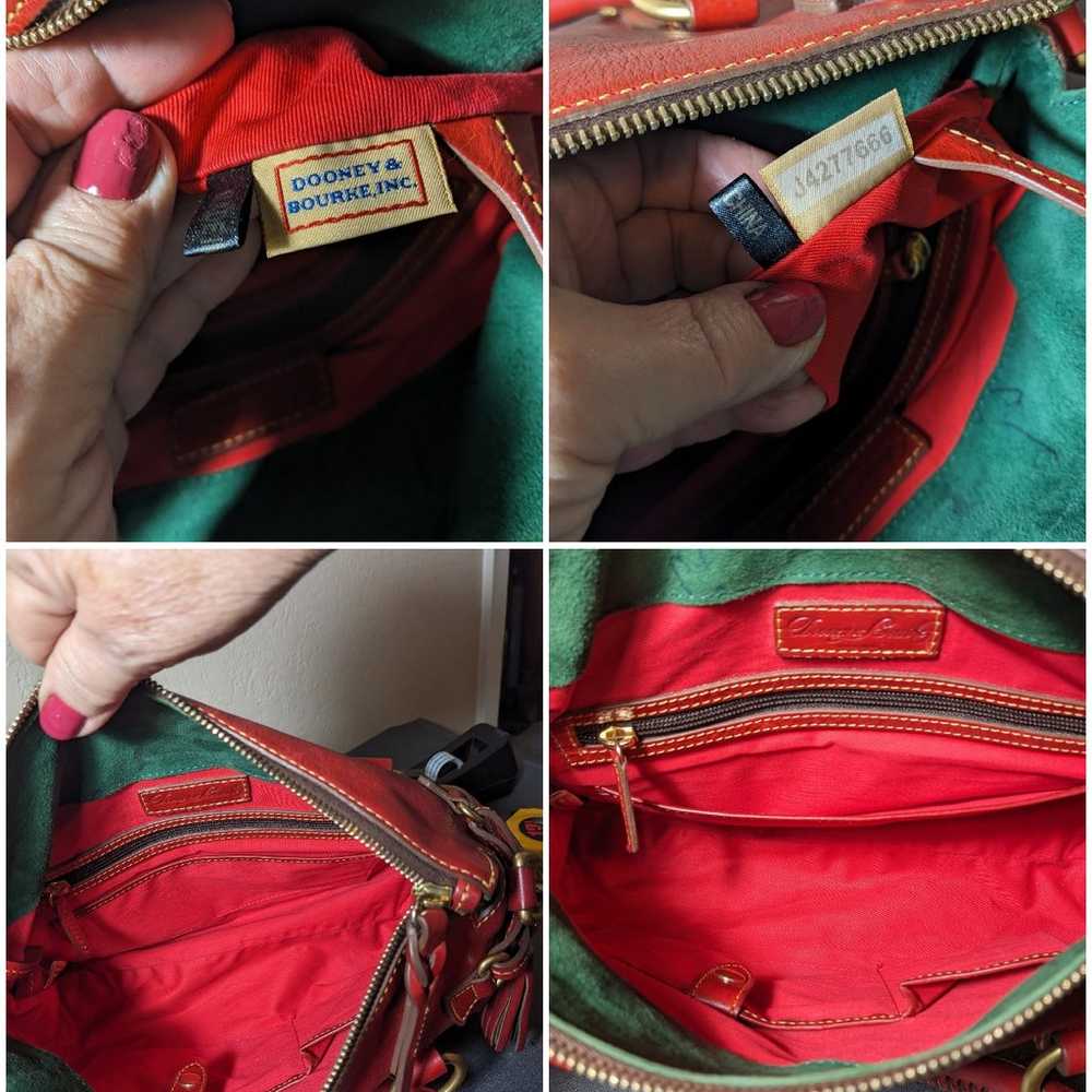 Dooney & Bourke, Red florentine leather - image 6