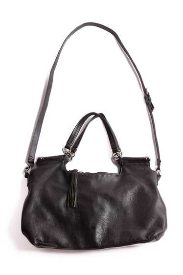 Crown Vintage Black Leather Bag