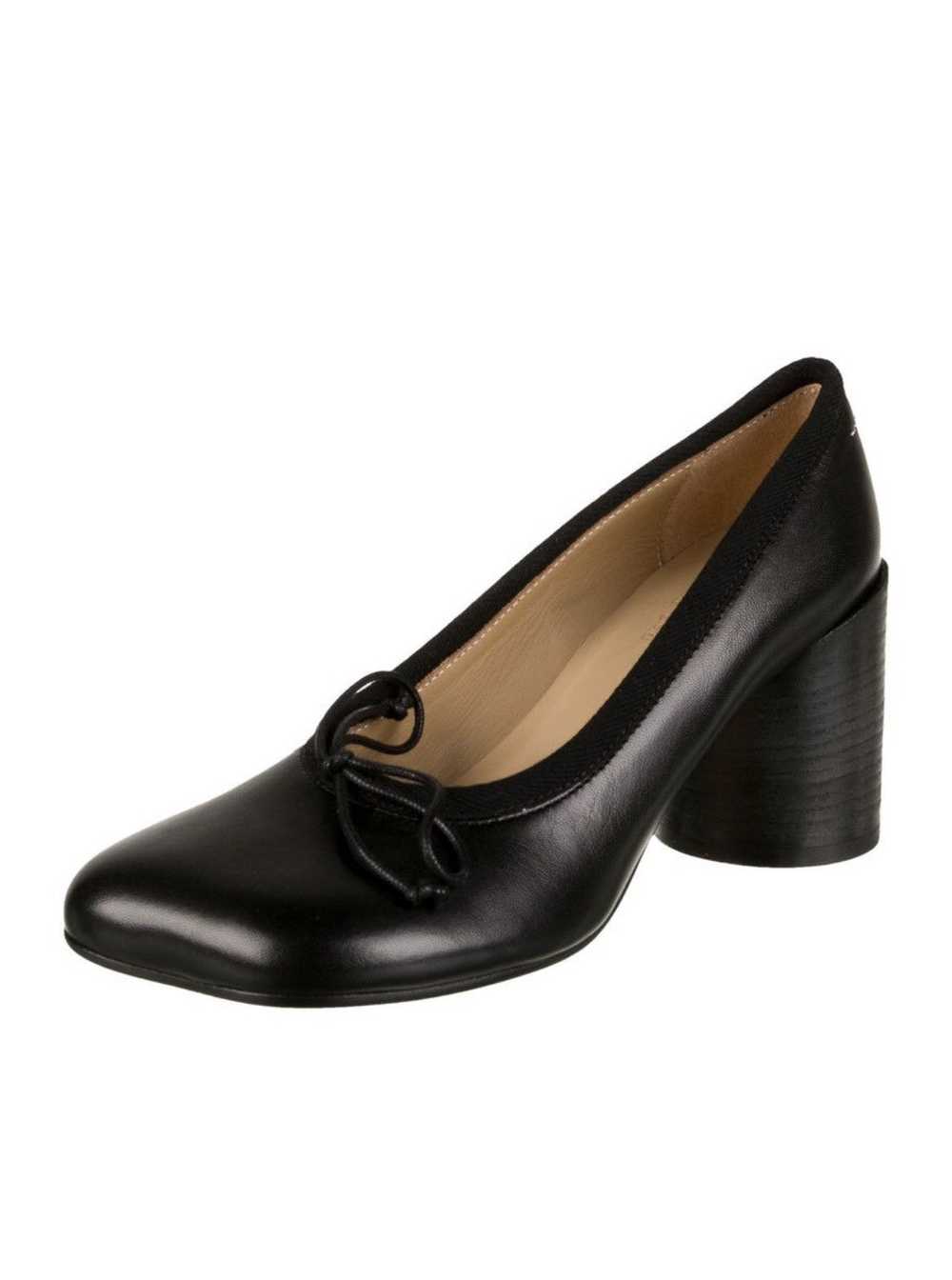 Maison Margiela MM6 - Leather Bow Accents Pumps - image 2